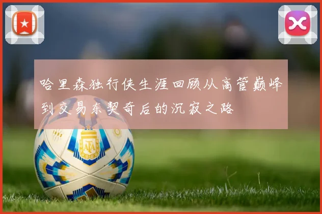 哈里森独行侠生涯回顾从高管巅峰到交易东契奇后的沉寂之路